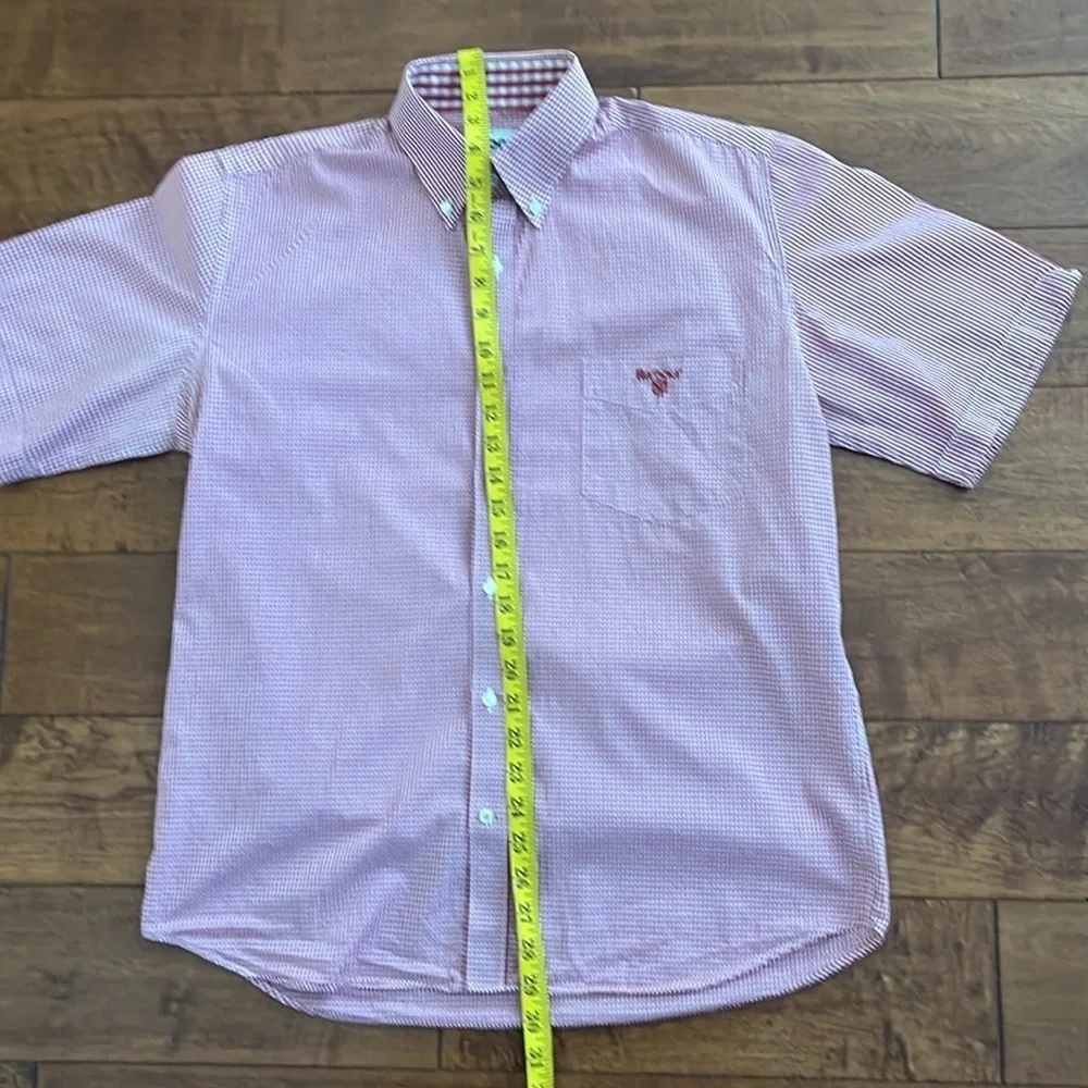 Barbour plaid Mens Buttons down Shirt Short Sleeves Size S - Picture 7 of 13